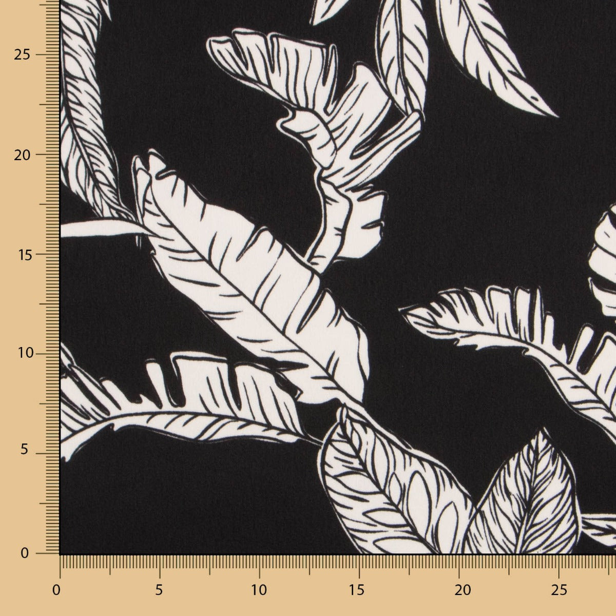 Crêpe Noir Tropical Satiné - Ribes y Casals