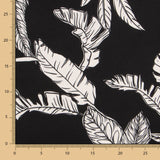 Crêpe Noir Tropical Satiné - Ribes y Casals