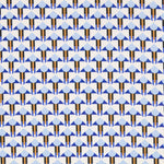 Satin Mat Géométrique Bleu - Ribes y Casals