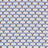 Satin Mat Géométrique Bleu - Ribes y Casals