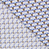 Satin Mat Géométrique Bleu - Ribes y Casals