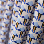 Satin Mat Géométrique Bleu - Ribes y Casals