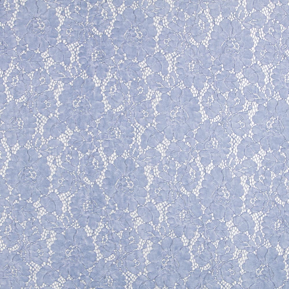 Dentelle Tie-dye Rebrodé Bleu - Ribes y Casals