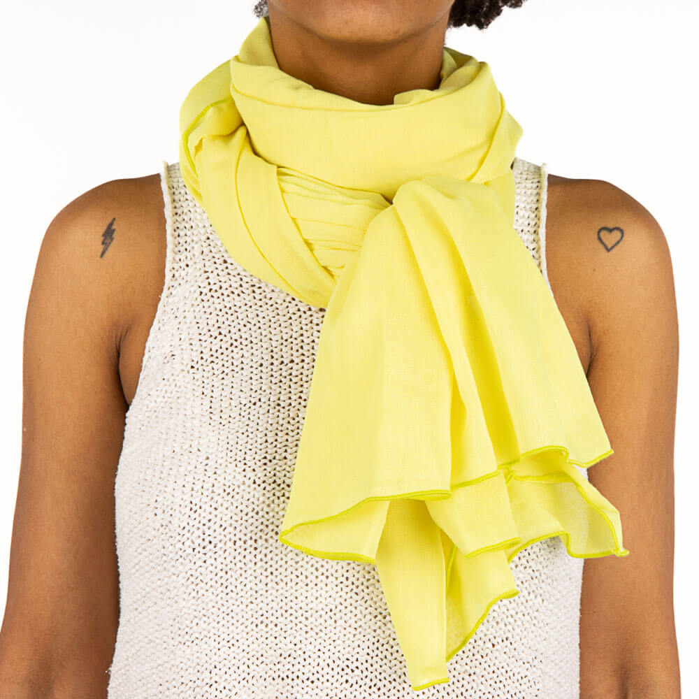 Anti-moustique en tissu de coton jaune citron - Ribes y Casals