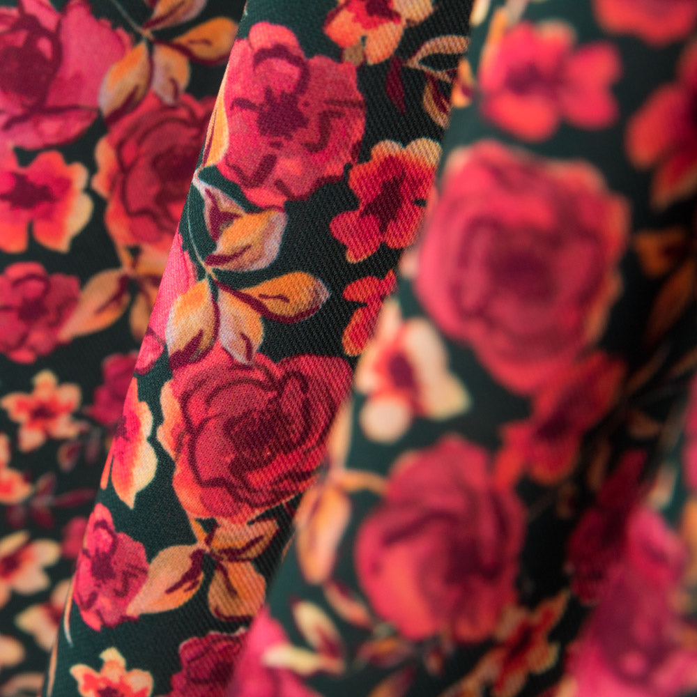 Spandex Lisse Grenat Crétonne - Ribes y Casals