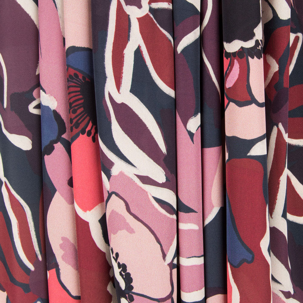 Crêpe Fin Botanique Grenat - Ribes y Casals