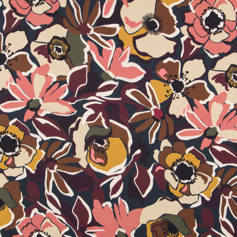 Crêpe Fin Botanique Marron - Ribes y Casals