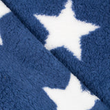 Minky Curly Étoiles Bleu - Ribes y Casals
