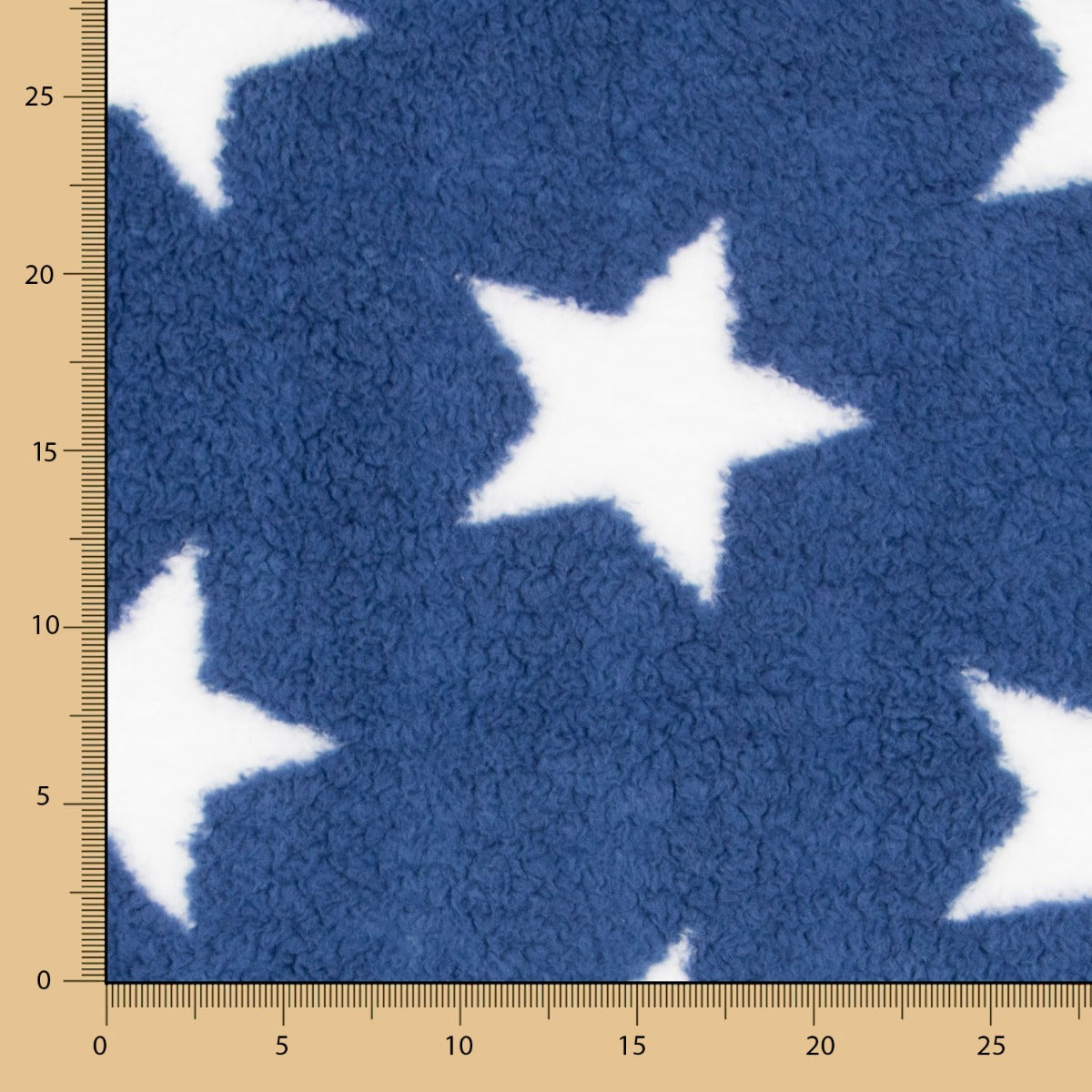 Minky Curly Étoiles Bleu - Ribes y Casals