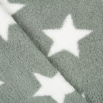 Minky Curly Étoiles Vert - Ribes y Casals