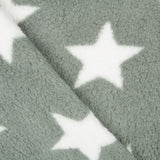 Minky Curly Étoiles Vert - Ribes y Casals