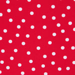 Crepe Pois Blanc 7mm Rouge - Ribes y Casals