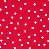 Crepe Pois Blanc 7mm Rouge - Ribes y Casals