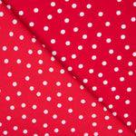 Crepe Pois Blanc 7mm Rouge - Ribes y Casals