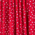 Crepe Pois Blanc 7mm Rouge - Ribes y Casals