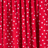 Crepe Pois Blanc 7mm Rouge - Ribes y Casals