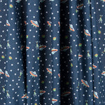 Popeline Coton Ovnis Bleu - Ribes y Casals