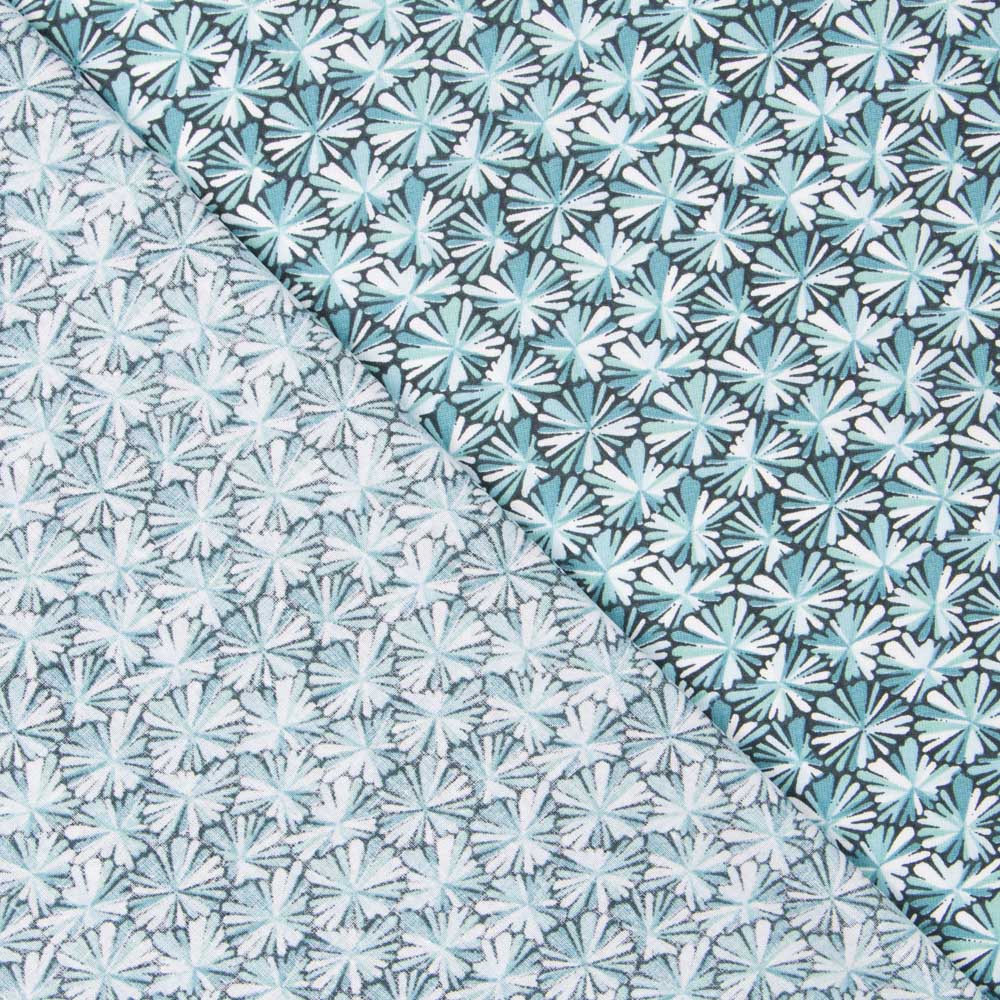 Popeline Coton Bleu Glacier - Ribes y Casals