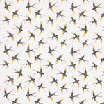 Popeline Coton Oiseaux Écru - Ribes y Casals