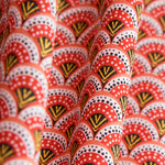 Popeline Coton Rouge Eventail - Ribes y Casals