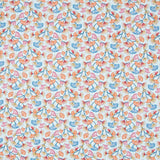 Popeline Coton Bleu Corail - Ribes y Casals