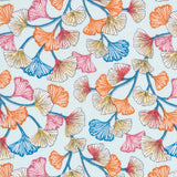 Popeline Coton Bleu Corail - Ribes y Casals