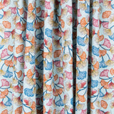 Popeline Coton Bleu Corail - Ribes y Casals