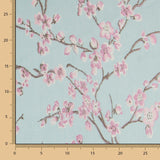 Jacquard Japonais Vert d&#39;Eau Damas - Ribes y Casals