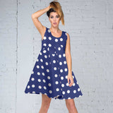 Jacquard Bleu Pois Recto Verso - Ribes y Casals