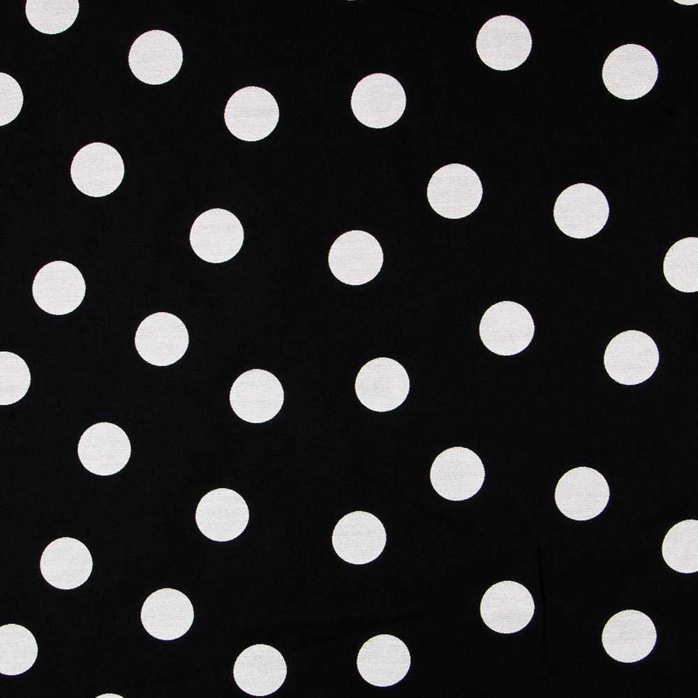 Jacquard Noir Pois Recto Verso - Ribes y Casals