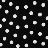 Jacquard Noir Pois Recto Verso - Ribes y Casals