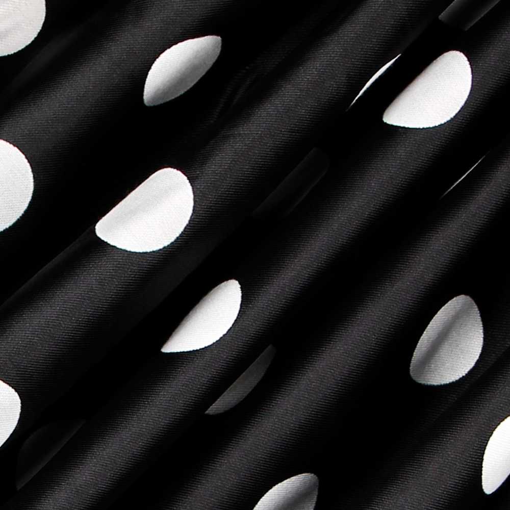 Jacquard Noir Pois Recto Verso - Ribes y Casals