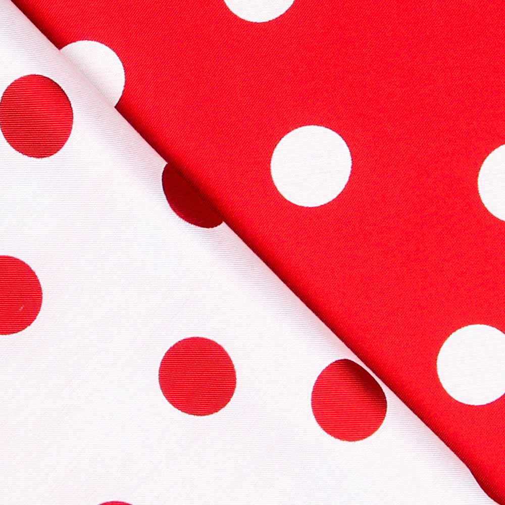 Jacquard Rouge Pois Recto Verso - Ribes y Casals
