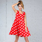 Jacquard Rouge Pois Recto Verso - Ribes y Casals