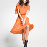 Jacquard Floral Mandarine - Ribes y Casals