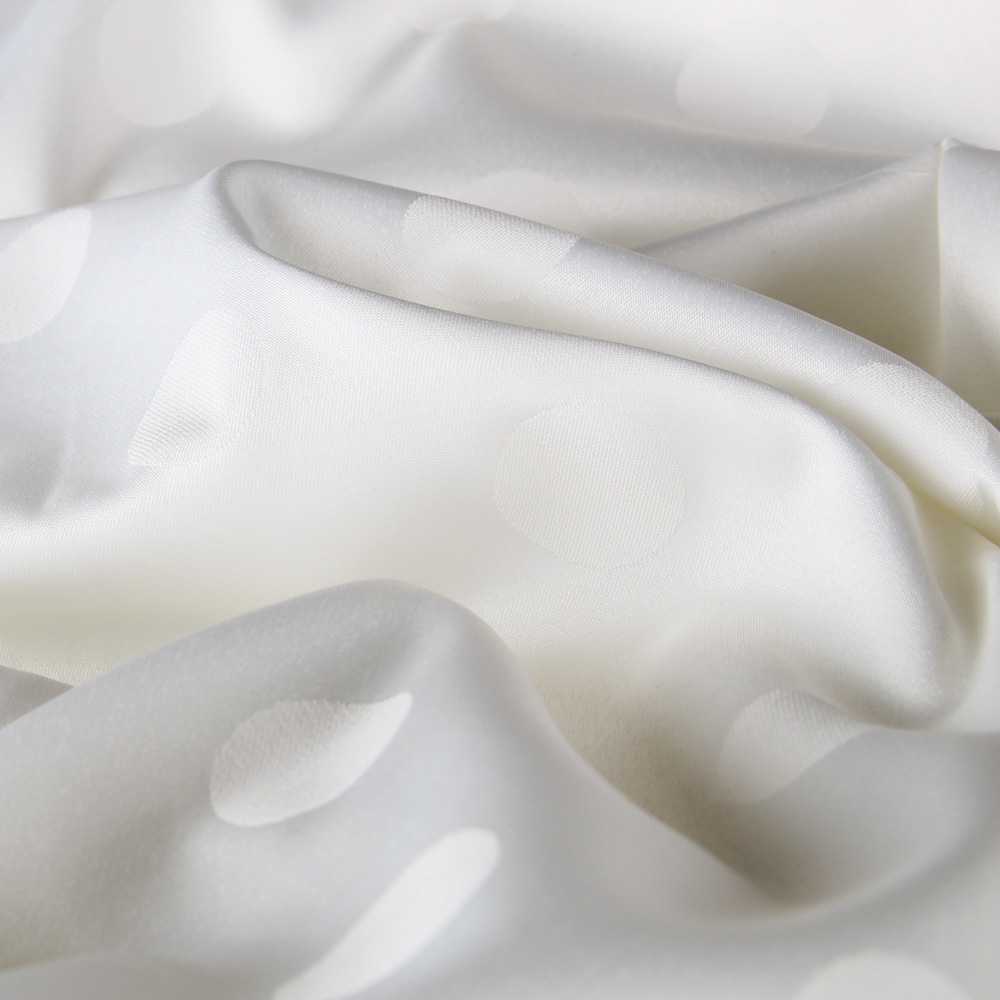 Tissu Jacquard Pois Écru - Ribes y Casals