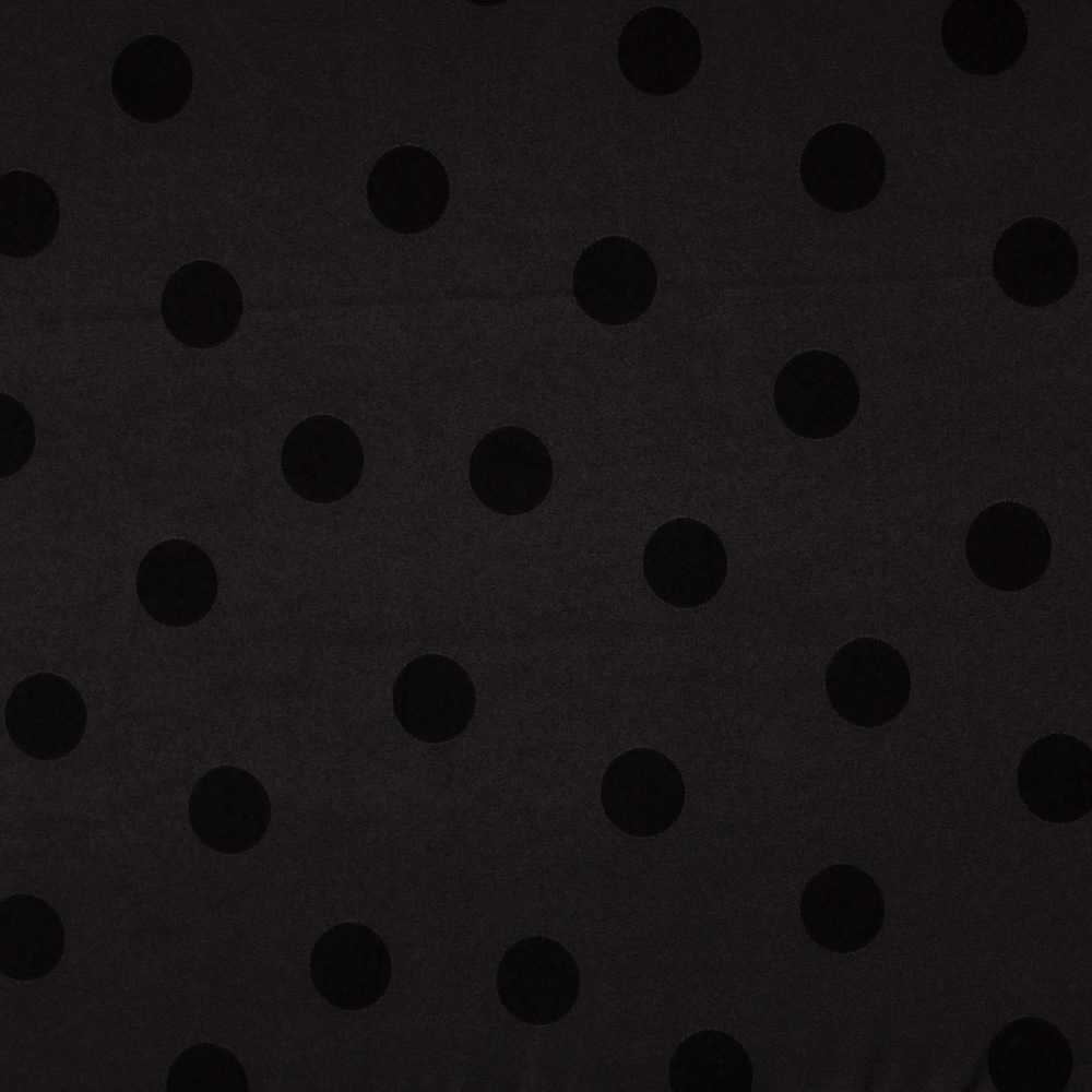 Tissu Jacquard Pois Noir - Ribes y Casals