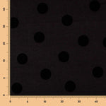 Tissu Jacquard Pois Noir - Ribes y Casals