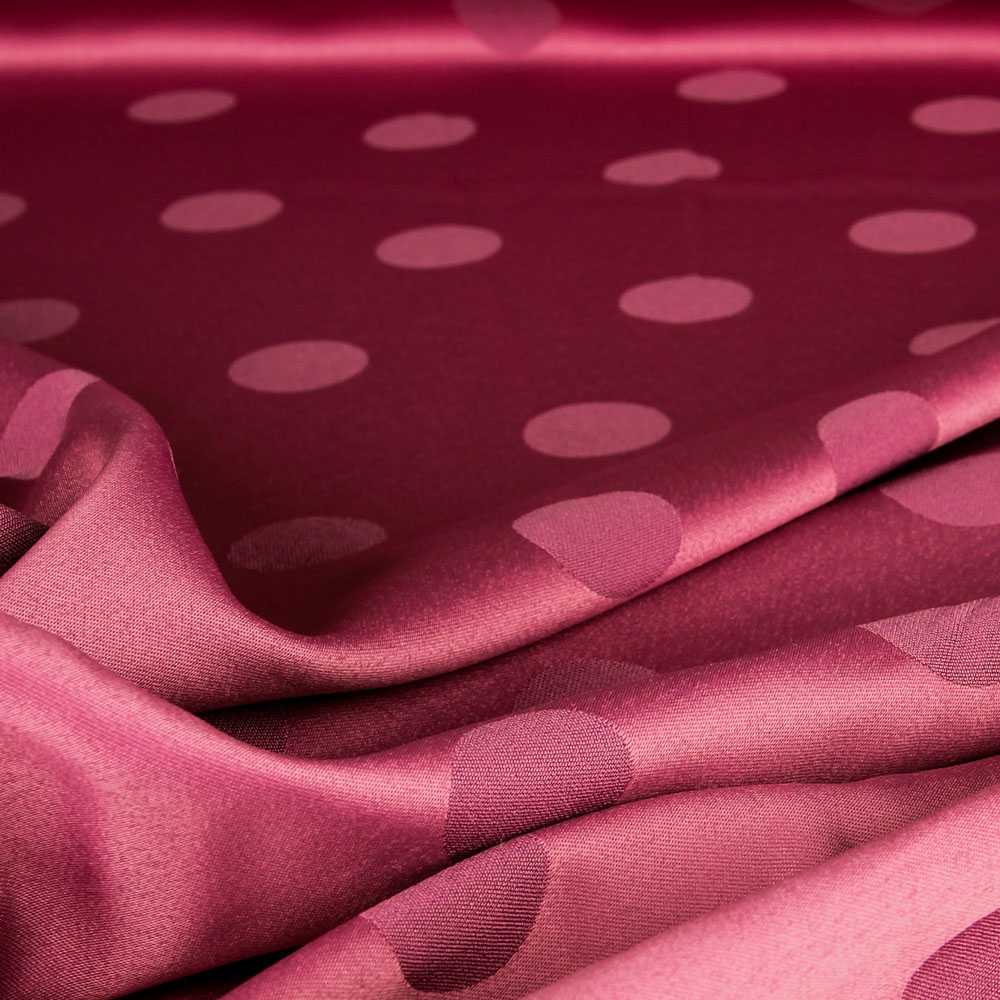 Tissu Jacquard Pois Rose - Ribes y Casals