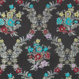 Jacquard Lurex Bouquet Noir - Ribes y Casals