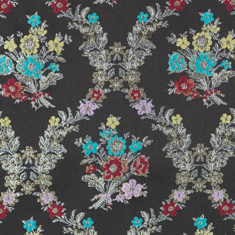 Jacquard Lurex Bouquet Noir - Ribes y Casals