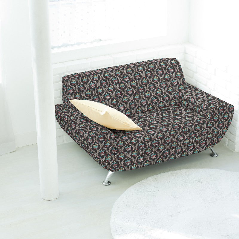 Jacquard Lurex Bouquet Noir - Ribes y Casals