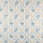 Jacquard Lurex Bouquet Turquoise - Ribes y Casals