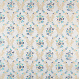 Jacquard Lurex Bouquet Turquoise - Ribes y Casals