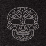 Jacquard Lurex Black Skull Argent - Ribes y Casals