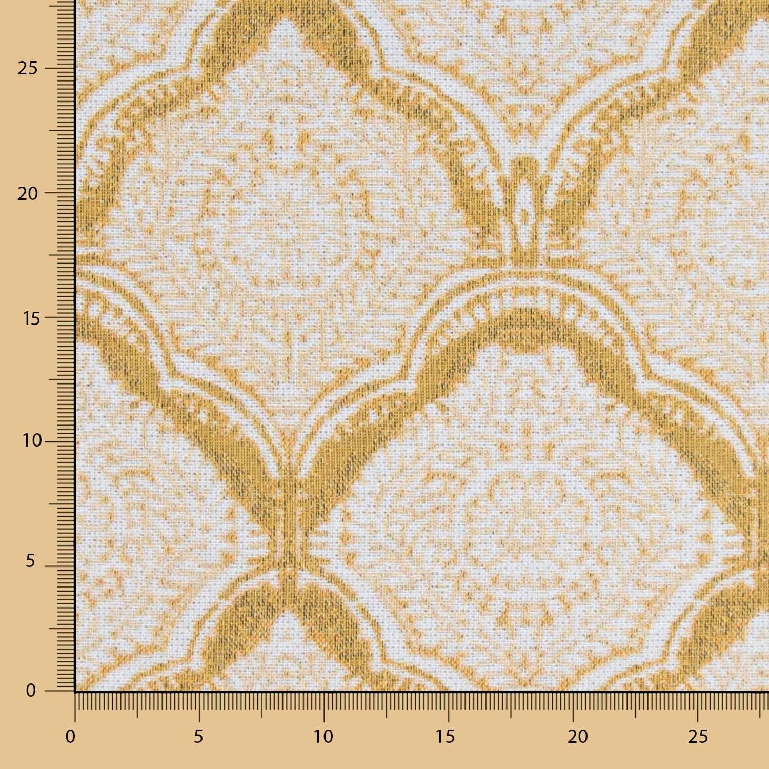 Jacquard Motifs Géométriques Jaune - Ribes y Casals