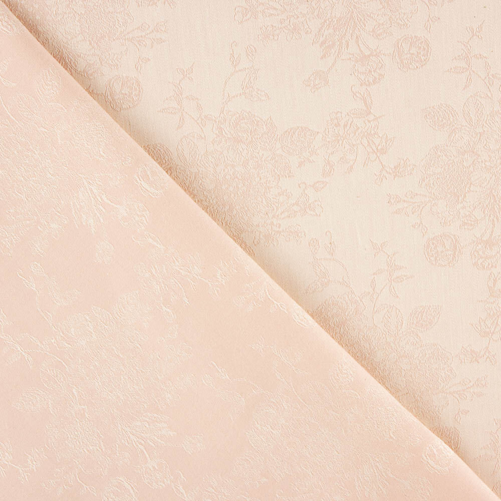 Jacquard Coton Fleurs Rose - Ribes y Casals
