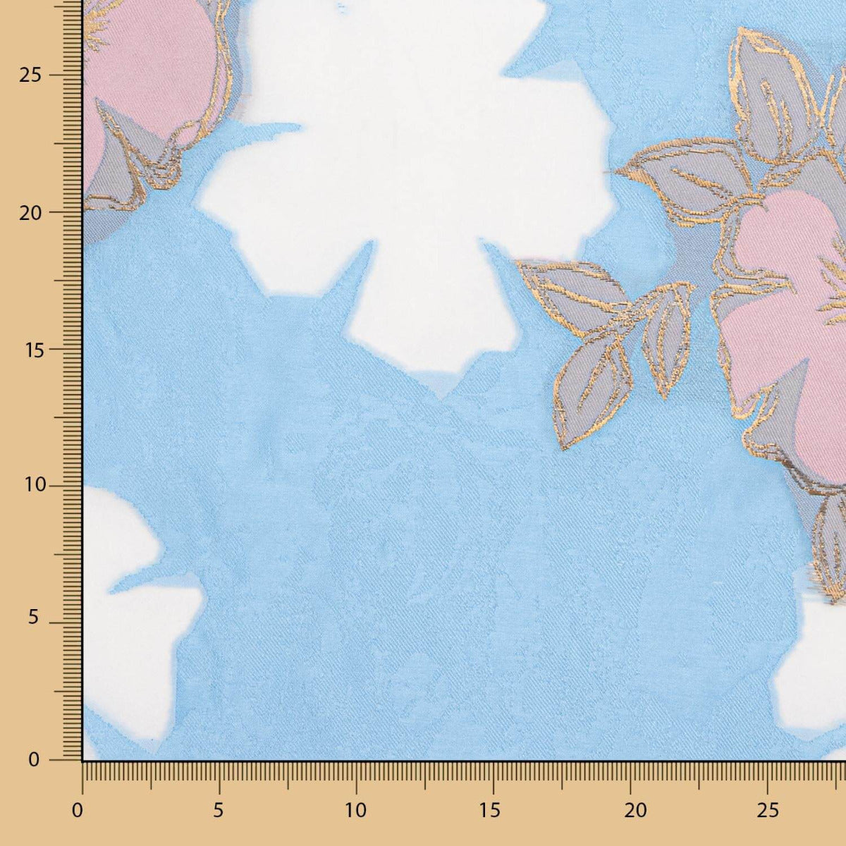 Retal Brocado Kimono Azul Celeste 200x145cm - Ribes y Casals