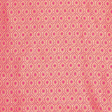 Tissu jacquard bicolore à motif de diamants fuchsia - Ribes y Casals