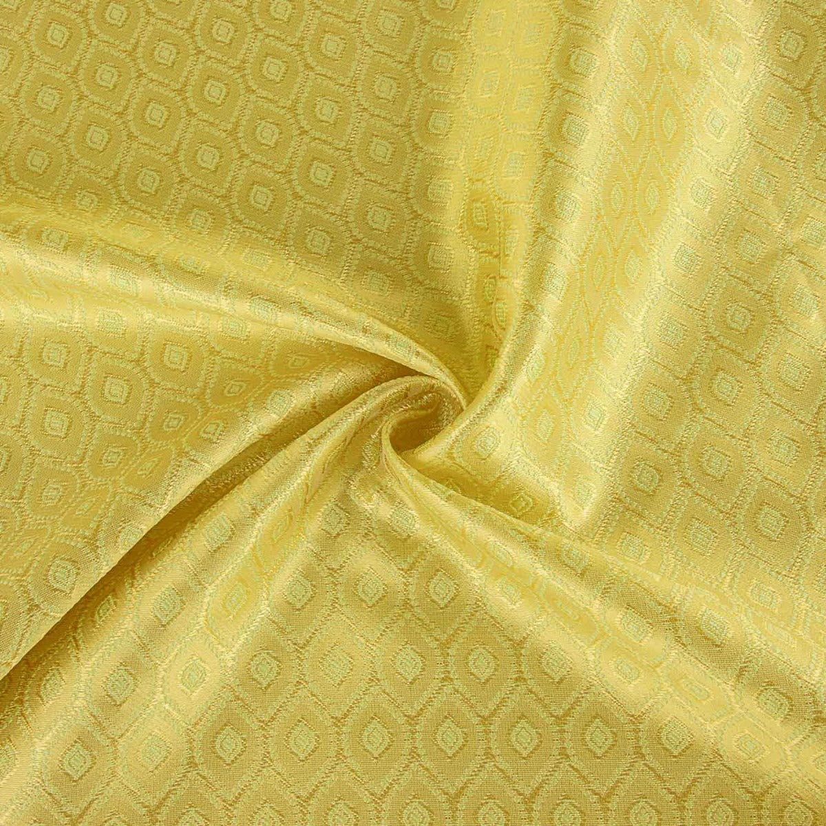 Tissu jacquard bicolore avec motif diamant vert citron vert - Ribes y Casals